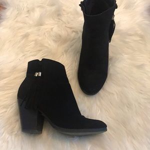 Black Tassel Bootie